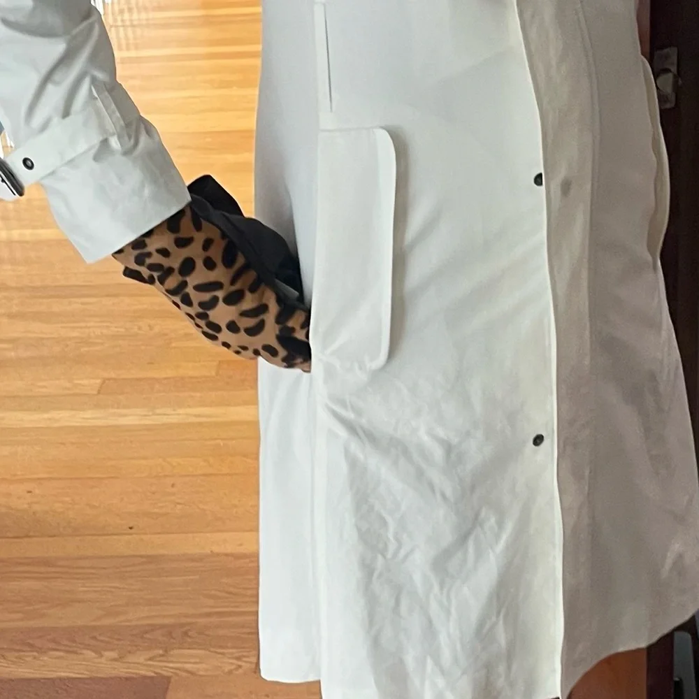Etcetera Black and Leopard Print Gloves